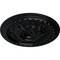 Ekena Millwork Oslo Ceiling Medallion (Fits Canopies up to 7 5/8"), Hand-Painted Jet Black, 38 3/8"OD x 2 7/8"P CM38OSBLF - alternate 2